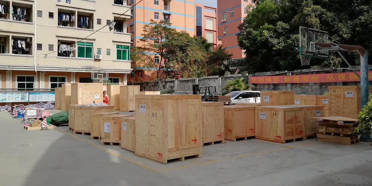 某企業整廠搬遷設備國內木箱包裝作業